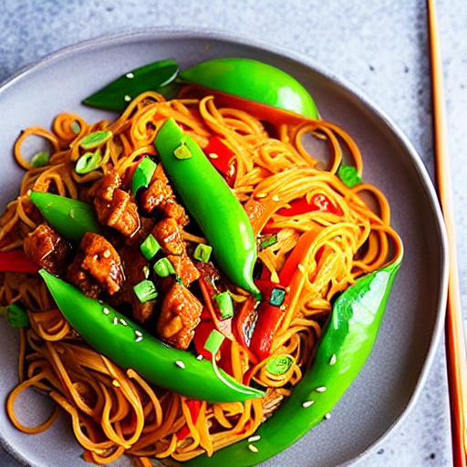 Sriracha Noodle Stir-fry