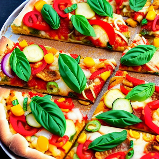Thai Veggie Delight Pizza