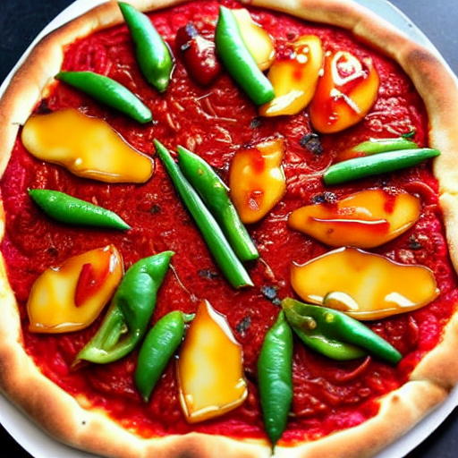 Halal Sweet and Sour Pizza