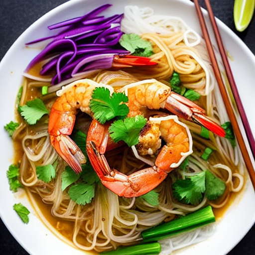 Bún Tôm Nướng Mắm