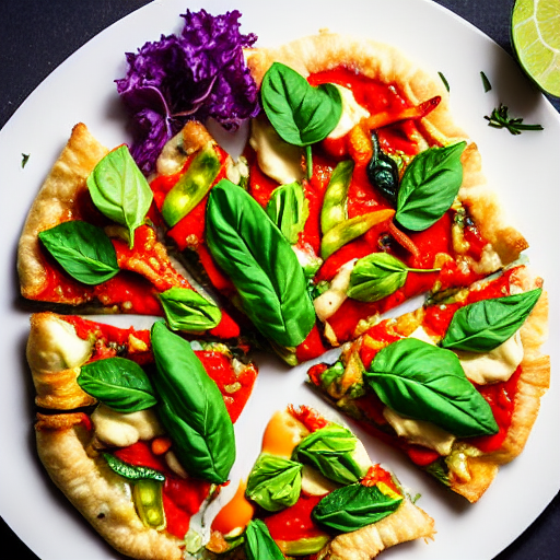Vegetable Tempura Pizza