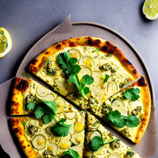 Cilantro-Lemon Cauliflower Pizza