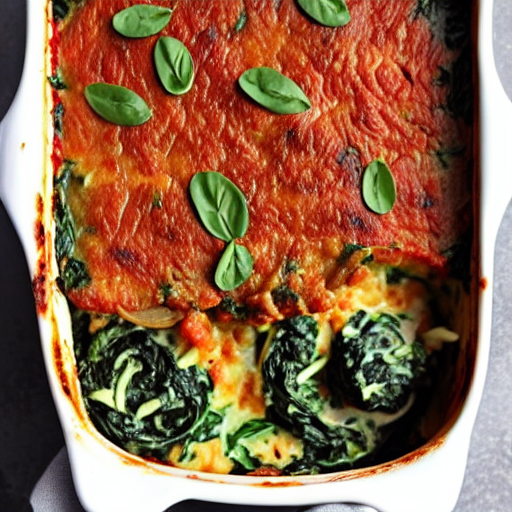 Keto Beef and Spinach Bake