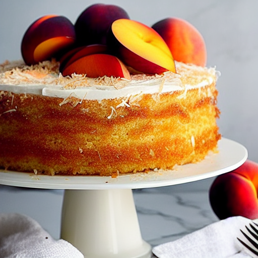 Peach Coconut Cake