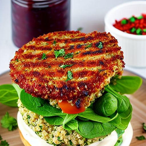 Minted Quinoa Burger
