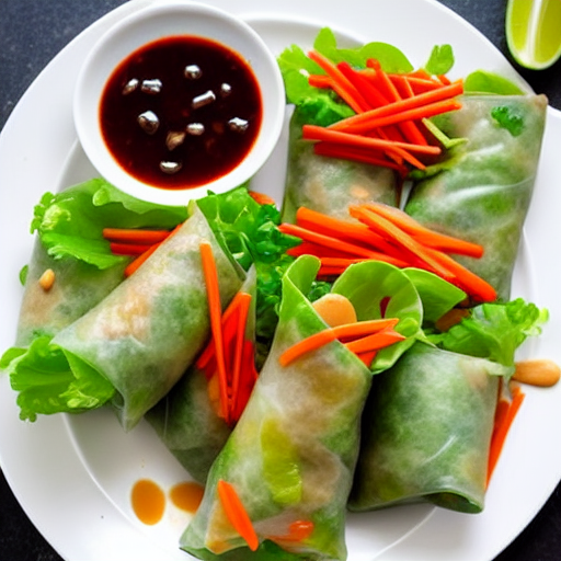 Vegetable Spring Roll Salad