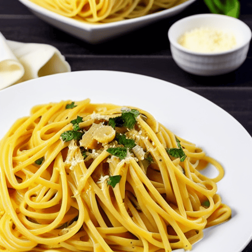Halal Garlic Butter Pasta