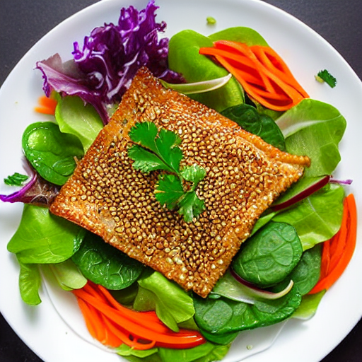 Crispy Fish Skin Salad