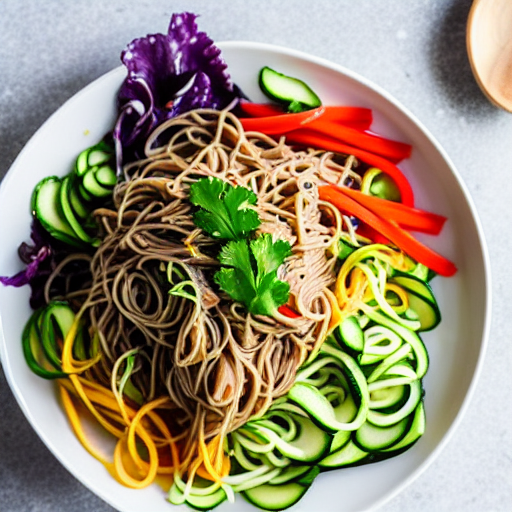 Keto Chilled Soba Salad
