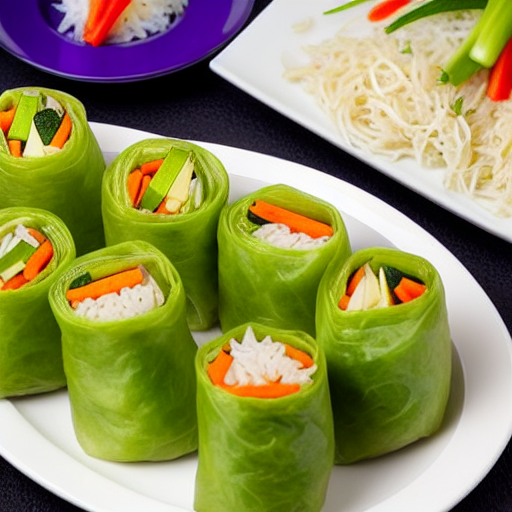 Steamed Vegetable Rolls