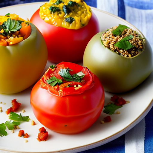 Vegetable Stuffed Tomatoes