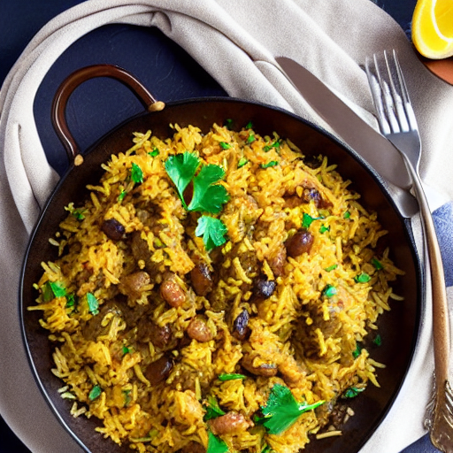 Riz Ma' Bukhari Wa Kharouf
