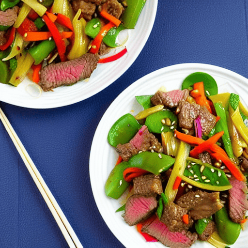 Beef and Vegetable Stir-Fry Salad