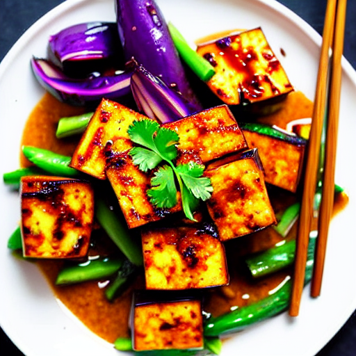 Spicy Tofu and Eggplant