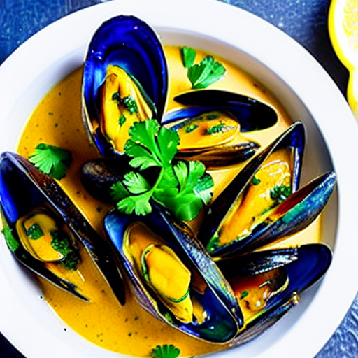 Coconut Curry Mussels