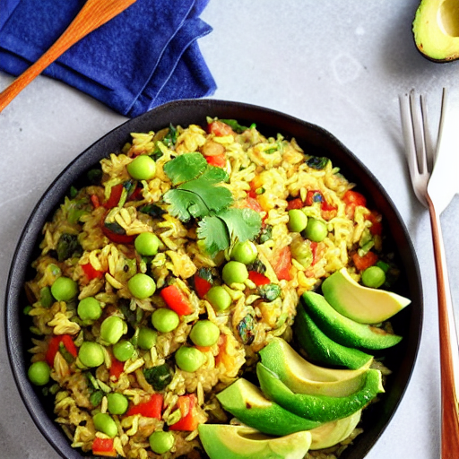 Arroz con Aguacate