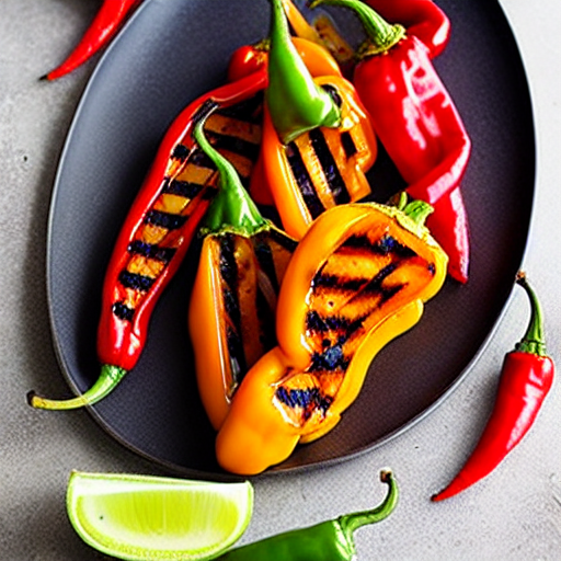 Grilled Thai Chili Peppers