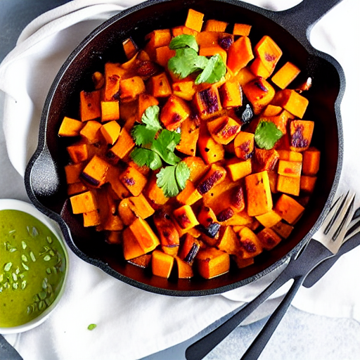 Sweet Potato BBQ Hash