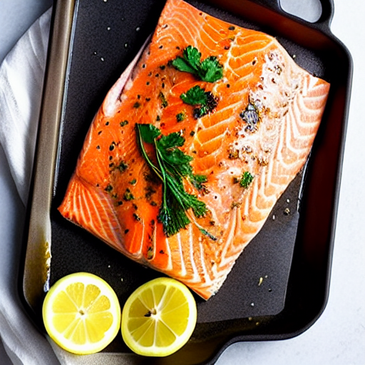 Baked Salmon with Lemon