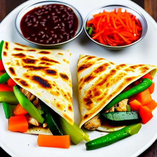 Chicken and Vegetable Quesadilla