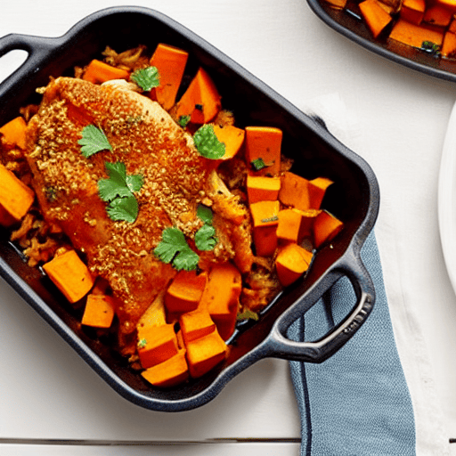 Halal Chicken and Sweet Potato Bake