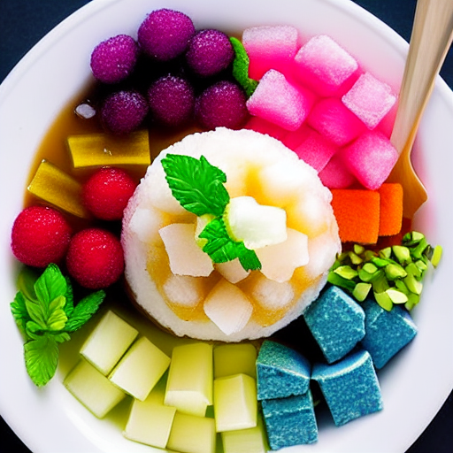 Kakigori with Tofu