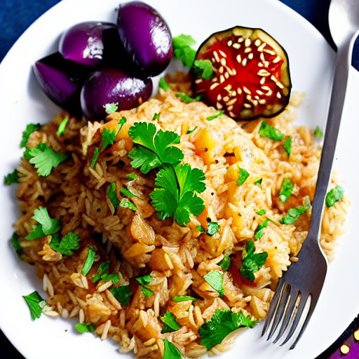 Rice with Eggplant