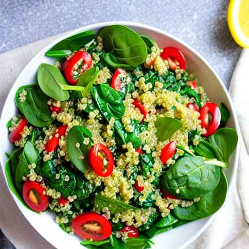 Quinoa and Spinach Salad