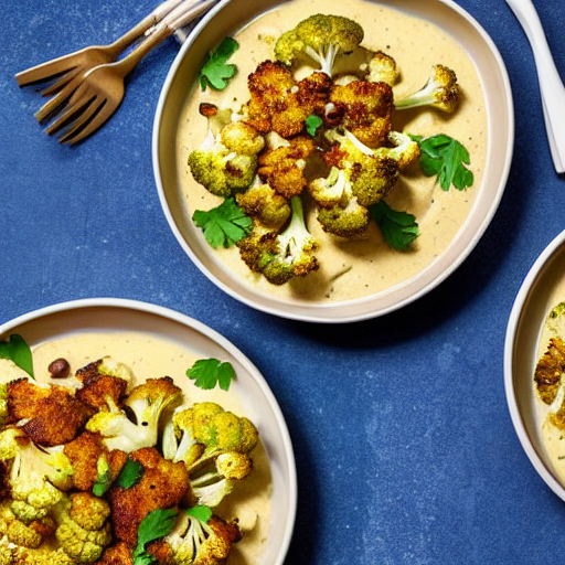 Roasted Cauliflower with Tahini