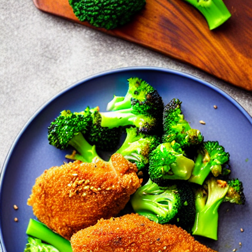 Crispy Chicken with Broccoli