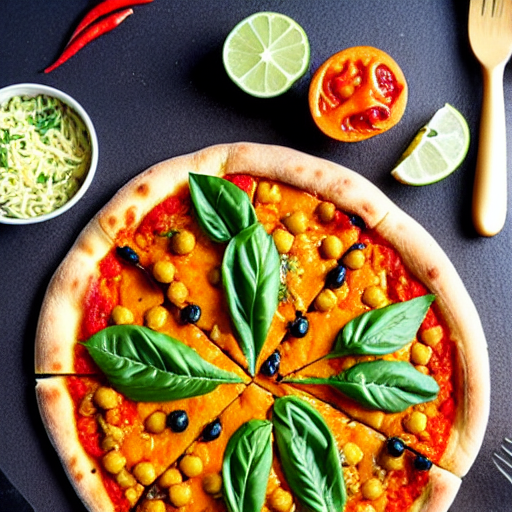 Chickpea Curry Pizza