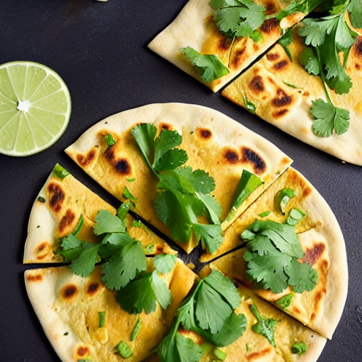 Cilantro and Lime Flatbread