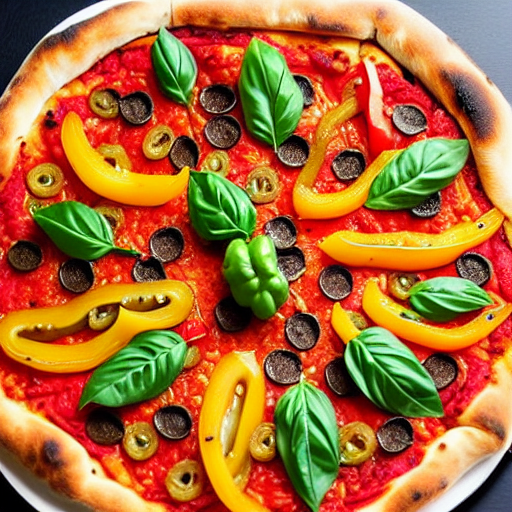 Pizza de Tofu y Pimientos