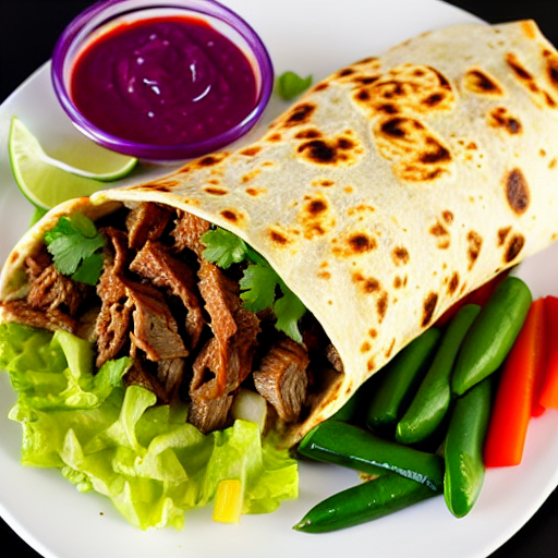 Halal Beef Burrito