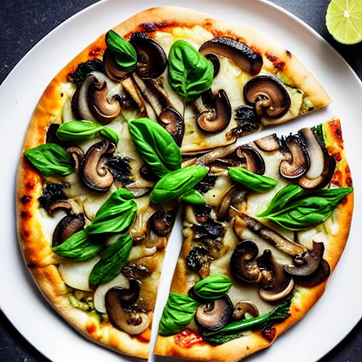 Mushroom Dashi Pizza