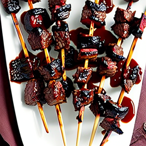 Beef and Prune Skewers
