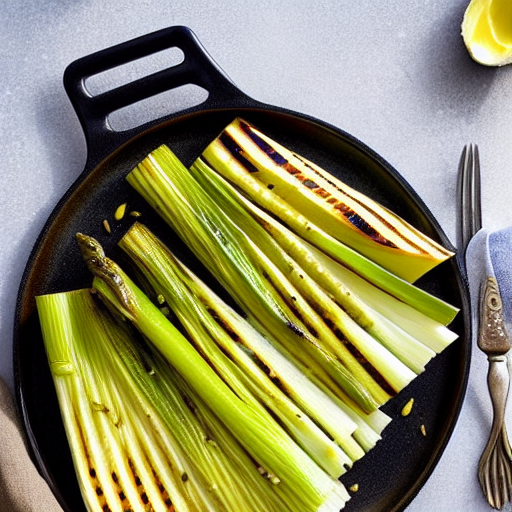 Grilled Leeks with Mustard