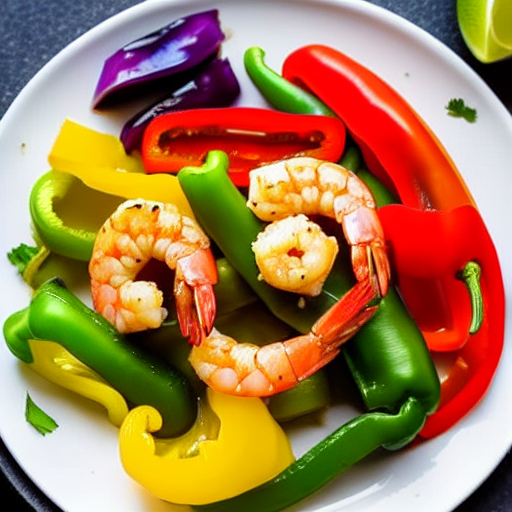 Keto Shrimp and Bell Peppers