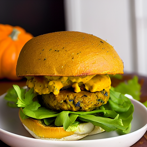 Savory Pumpkin Burger