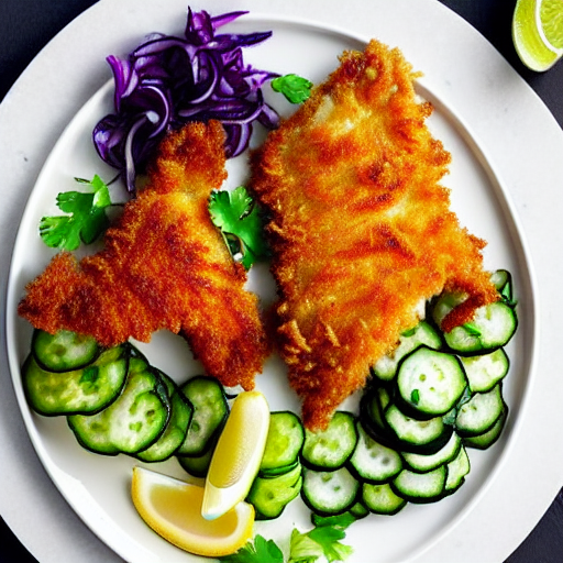 Fried Fish with Tzatziki