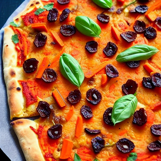 Carrot and Raisin Pizza