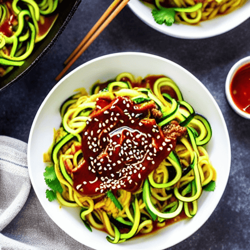 Korean BBQ Spicy Noodles