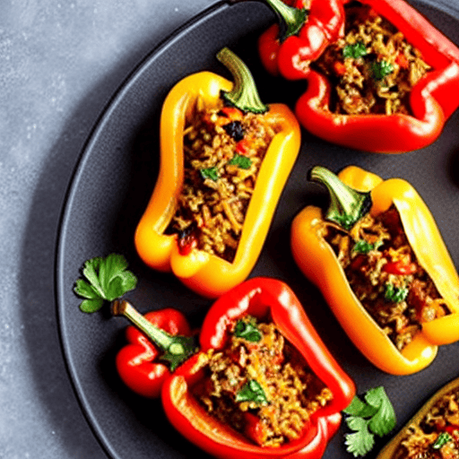Halal Stuffed Peppers