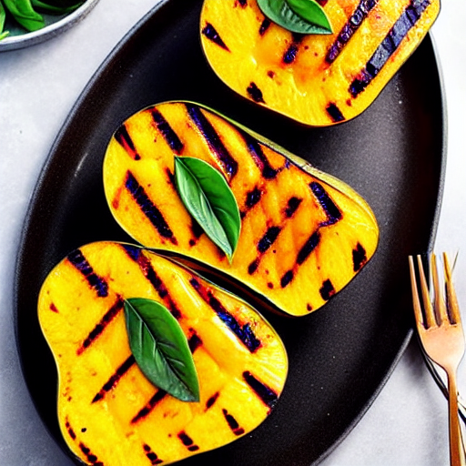 Grilled Coconut Squash