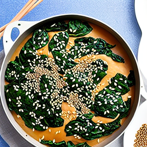 Baked Spinach with Sesame