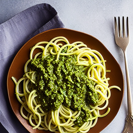 Espaguete com Molho de Pesto