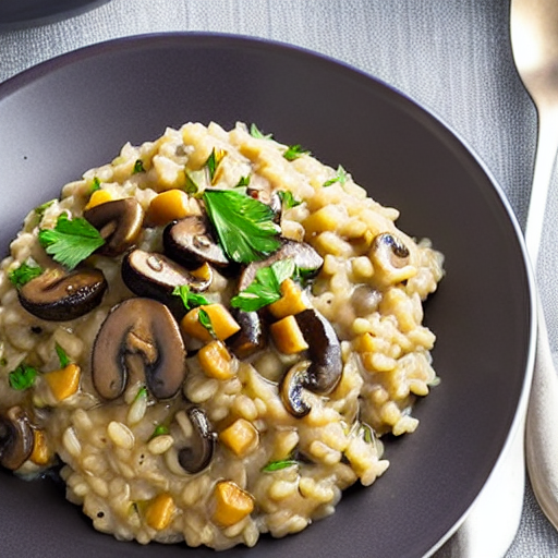 Mushroom Barley Risotto