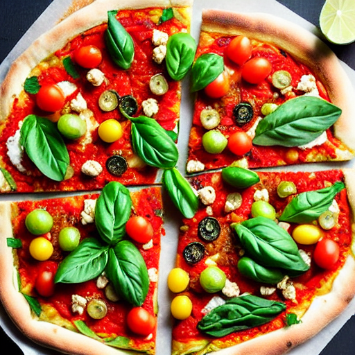Lebanese Veggie Pizza