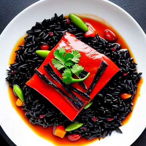 Arroz Negro Vegetariano