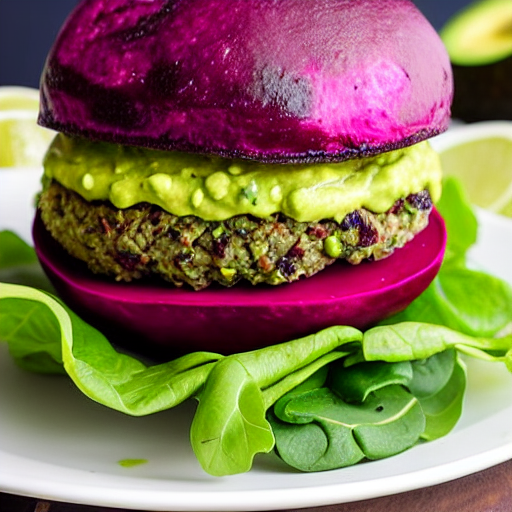 Avocado Beet Burger